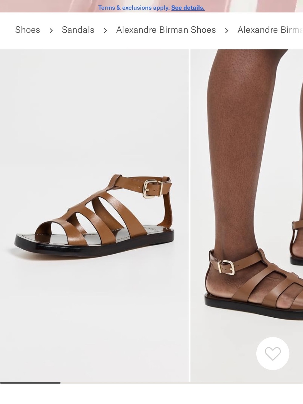 Alexandre Birman Brown Leather Strappy Ankle Buckle Sandals